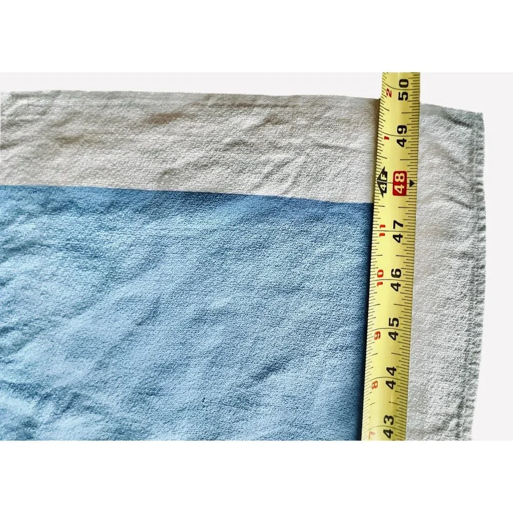 Vintage Southwest Tablecloth & 6 Napkins Set Blue & Orange Cotton Chilis Corn